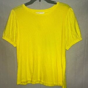 Michale Kors Medium Bright Yellow short sleeve shirt